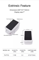PDA portable Android WiFi USB avec imprimante thermique intégrée de 72 mm, écran tactile de 7,0 pouces, 1 Go de RAM, 8 Go de SSD
