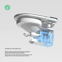 Chaise de toilette intelligente avec siège confortable, chasse d'eau continue, unité de chasse d'eau, toilette intelligente pour chambre à coucher