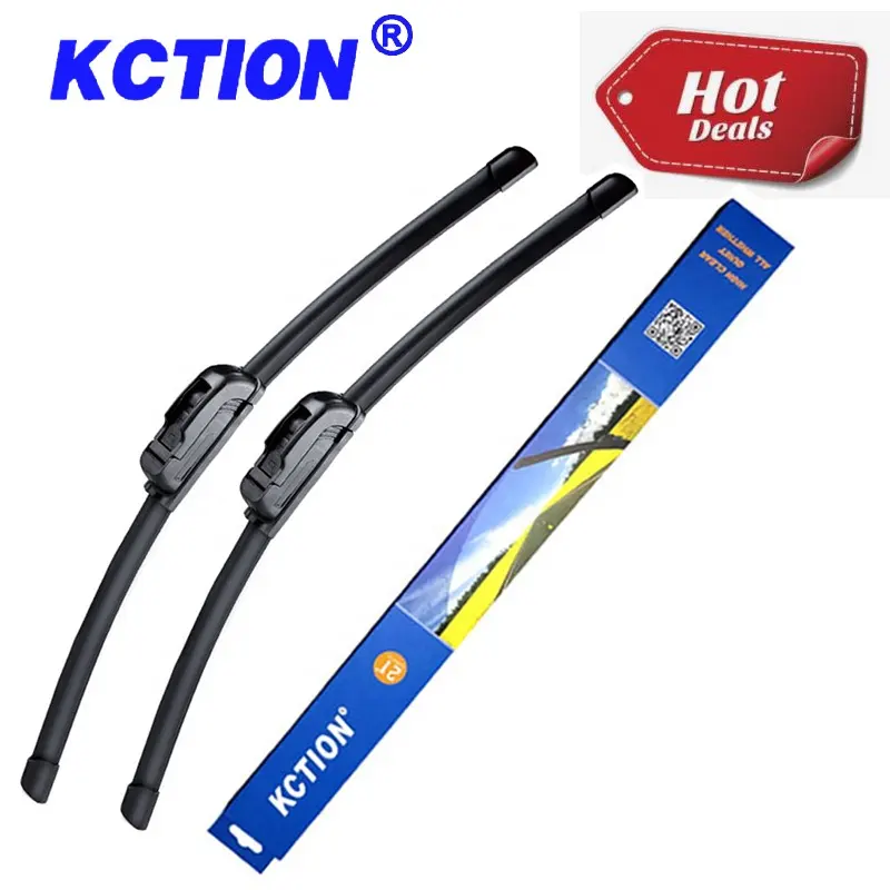KCTION OEM All Season Auto Accessories General Motors Wiper Blades J-Hook Soft frameless rubber car windshield wipers