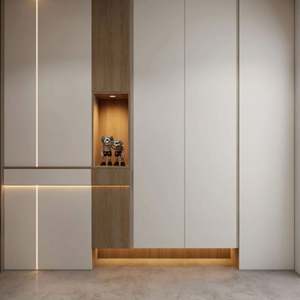 Armoire haute avec étagères réglables, structure en métal, meubles de maison pour chambre à coucher, salle à manger, salon, par le fabricant fournisseur - Product Image 6