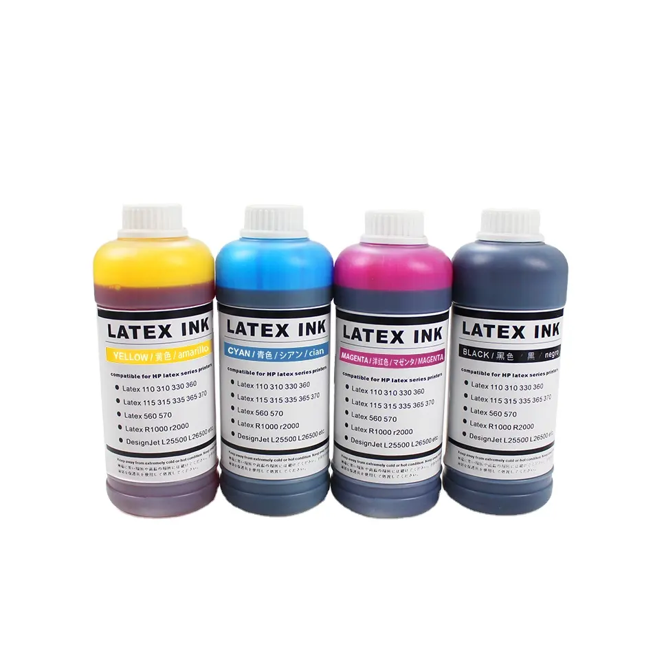 Látex 110 310 330 360 115 315 335 365 370 560 570 Impressoras L25500 Látex Garrafa 1000ml Volume de Recarga de tinta Compatível Tinta de Impressão para Hp