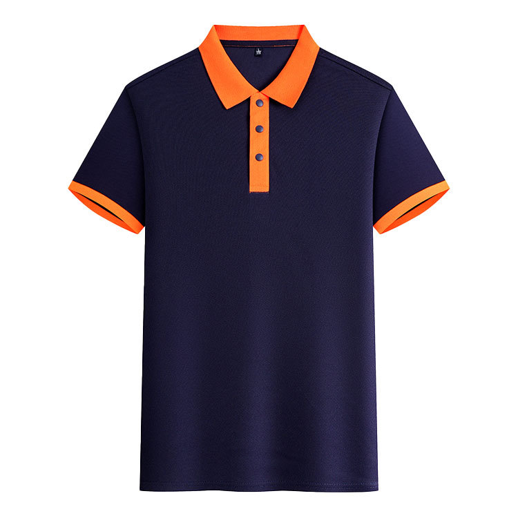 Navy Blue and Orange