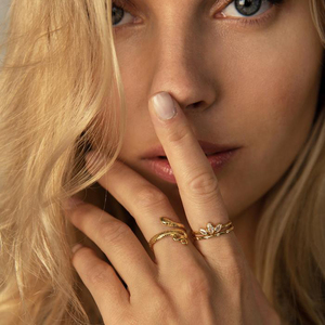 ROXI Hot Selling S925 Sterling <b>Silver</b> Vintage Rhodium Plated Open Snake <b>Ring</b> for Women <b>Man</b> - Product Image 6