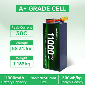แบตเตอรี่โซลิดสเตต Cebattery พลังงานสูง 300wh/kg 3S 4S 6S 3.95V 4.45V 11000mah กึ่งลิเธียมไอออน สำหรับโดรน 10000 ผู้ผลิตสำหรับ U - Product Image 2