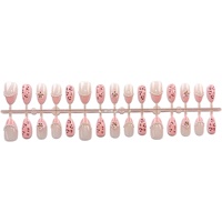 Autocollants 3D en résine Weiyu pour ongles, motif léopard rose perlé, pour femmes, origine Zhejiang, abricot court