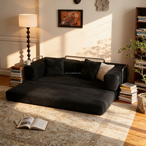 Canapé-<span class=keywords><strong>lit</strong></span> pliant <span class=keywords><strong>2</strong></span>-en-1 en éponge compressée 32D, style moderne et luxueux, idéal pour petit appartement, mobilier de salon – Vente chaude directe usine - Product Image 5