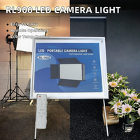 Nouvelle sortie 2025 RL900 Lumière LED portable pour appareil photo Kit de photographie professionnel Support Télécommande Température de couleur réglable 50W 110-220V