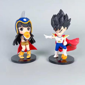 7 pièces/ensemble Dragon DBZ Anime fils Goku Gohan <span class=keywords><strong>Bulma</strong></span> <span class=keywords><strong>Vegeta</strong></span> 10cm mignon modèle à collectionner PVC figurine jouets - Product Image 6