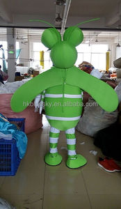 2025 Adorables <span class=keywords><strong>disfraces</strong></span> <span class=keywords><strong>de</strong></span> Mascota <span class=keywords><strong>de</strong></span> <span class=keywords><strong>mosquito</strong></span> verde y negro para espectáculo <span class=keywords><strong>de</strong></span> publicidad al aire libre - Product Image 2