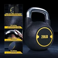 Dumbbell Kompetisi Gym Unisex Kepala Bulat Tahan Lama Anti Selip Ramah Lingkungan Gagang Krom Berlapis PU 4KG-48KG