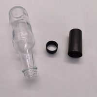 Bouteille en verre pour sauce piquante, barbecue, chili, salade, ketchup, 100ml, 150ml, 250ml, avec bouchons noirs et rouges, prix abordable