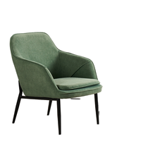 Chaise de canapé en cuir simple nordique Design Simple moderne pour salle à manger salon chambre balcon hôtel réception meubles de loisirs