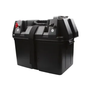 Boîtier de batterie PC 12V boîtier d'aventure de camping en plastique étanche avec protection IP67 et IP65 boîtier de distribution et de commutation PC