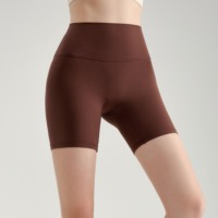 Vente en gros de shorts de sport pour femmes taille haute sans couture hanche levage cinq points pantalons de yoga vêtements de sport de grande taille en XL