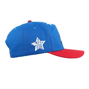Casquette Tcap Chine 7 panneaux 100% coton bicolore de haute qualité avec visière incurvée - Product Image 5