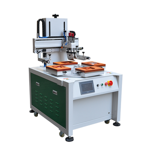 4 Working Station School Use Plastic Ruler Screen Printing Machine With Rotary Table