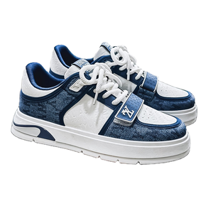 Zapatos Deportivos Transpirables de Diseño para Hombre, con Cordones, Estilo Skateboard, Retro, Gruesos, Casuales, Impermeables, que Aumentan la Estatura - Product Image 1