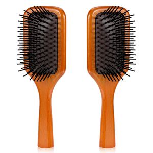 Dark Brown <strong>Rubber</strong> Color <strong>Hair</strong> Massage Styling Tools Scalp Massage <strong>Comb</strong> Anti Static Massage <strong>Comb</strong> - Product Image 1