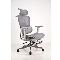 Chaise de bureau ergonomique pivotante à dossier moyen réglable en maille pour ordinateur, mobilier de maison moderne, vente en gros Foshan