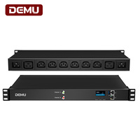 Unité de distribution d'alimentation ATS 1U pour centre de données, 16A 4000W, 8 prises C13 C19, Ethernet RS485, alimentation redondante pour rack informatique