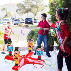 PVC <b>Inflatable</b> Nutcrackers Ring Toss <b>Game</b> 31.1*13.4 Inch for Kids and Adults Indoor Outdoor Xmas Holiday Party Decorations - Product Image 5
