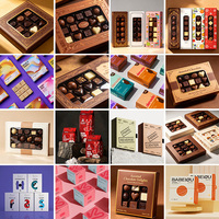 Boîte à tiroir coulissant en carton rigide personnalisée XJY pour emballages cadeaux de gâteaux et de chocolats