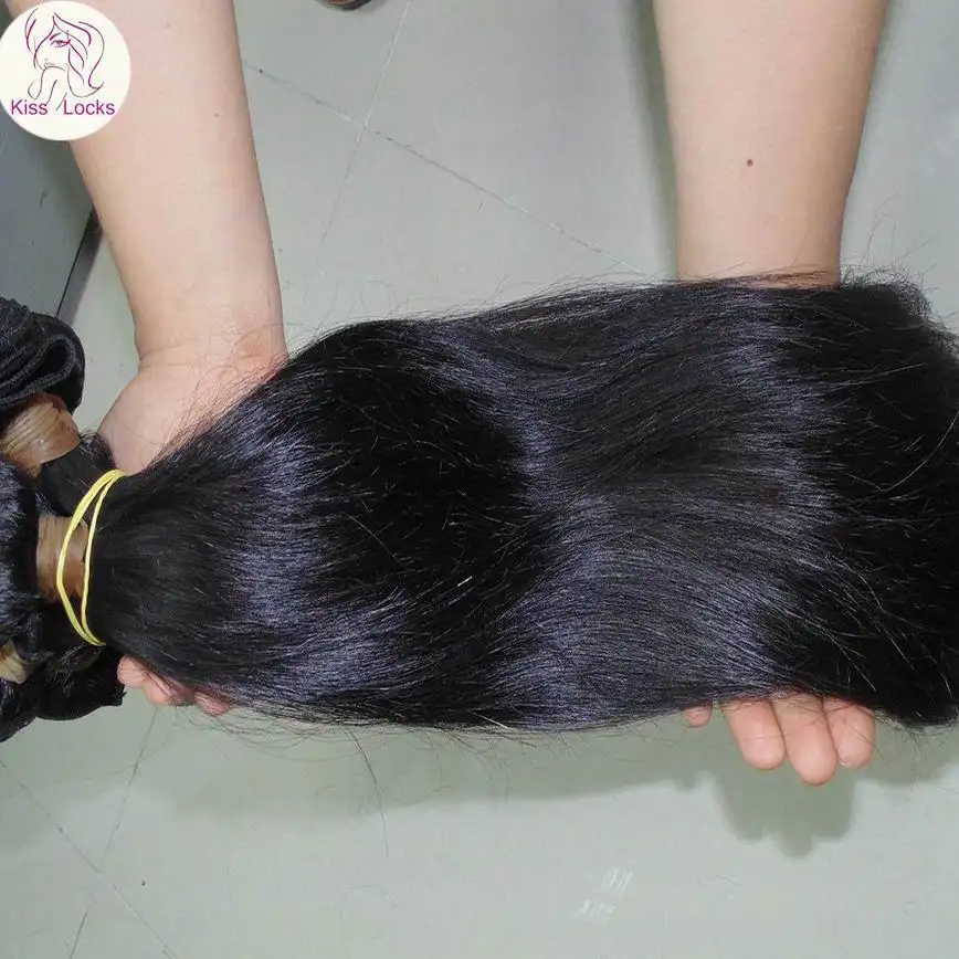 ภาพโรงงาน 100% World Best Virgin Remy เปอร์เซีย Extension Bouncy ตรง 10 กิโลกรัมขายส่งผลิต