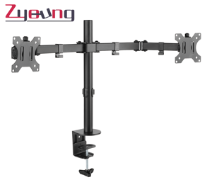 Chiều cao kép có thể điều chỉnh màn hình máy tính đứng cánh tay có khớp nối Bàn đứng núi - Product Image 1