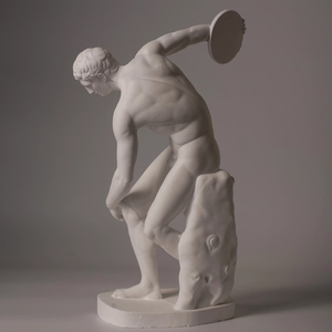 Escultura <span class=keywords><strong>de</strong></span> lanzador <span class=keywords><strong>de</strong></span> disco <span class=keywords><strong>de</strong></span> mármol para el hogar, <span class=keywords><strong>estatua</strong></span> masculina desnuda <span class=keywords><strong>de</strong></span> resina epoxi, hecha a mano, artesanías <span class=keywords><strong>de</strong></span> resina <span class=keywords><strong>de</strong></span> tamaño personalizado - Product Image 2