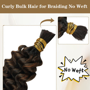 Sâu sóng số lượng lớn Tóc tổng hợp #1B/30 hightemperature tổng hợp phần mở rộng tóc cho bện - Product Image 3