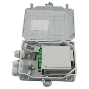 FTTH Outdoor OTP ODP 8 Core Fiber Optic enclosure Distribution junction Box with Inserting Cajas NAP 1x8 LGX PLC Splitter