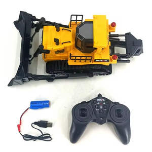 Camion télécommandé 11CH 1/16 HUINA 1554, <span class=keywords><strong>bulldozer</strong></span> RC, véhicule d'ingénierie, jouet pour enfants, cadeaux de Noël - Product Image 4