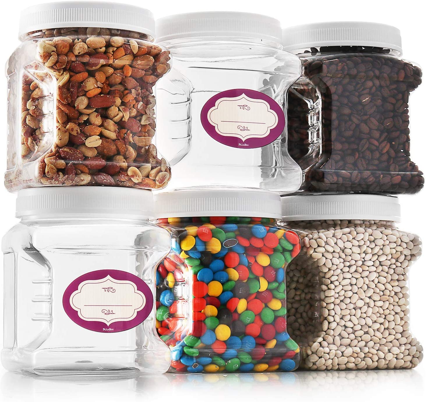 Hot sale the jar cookie plastic cookie container 20cmx20cm cookie containers