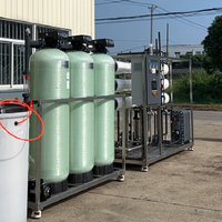 Système d'osmose inverse haute capacité 100L/heure, machine de purification d'eau RO automatique en acier inoxydable contrôlée par PLC