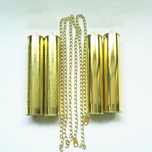 Reloj de pie Keshi decorativo de metal martillado con diseño floral hueco, reloj mecánico colgante liso, accesorios franceses plateados/dorados - Product Image 5