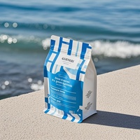 OEM Aangepaste Recyclebare Mono PE Koffiezakken met Platte Bodem Groothandel Leverancier Ecologisch Verantwoorde Staande Pouch Zakken met Klep Gravure Druk