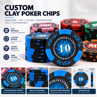 Jetons de poker en argile personnalisables de 14 g avec motif blé, jetons de casino haut de gamme pour clubs de poker et jeux de société