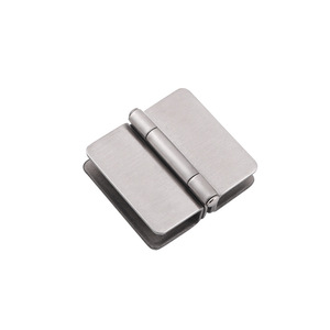 Stainless Steel Glass Hinge 1.5mm Thickness 180 Degree Opening Minimalist Design For Cabinet Door Glass Applications - Product Image 1