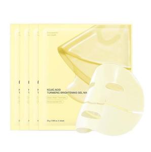 Masque Gel au Curcuma Hydratant et Réparateur pour le Visage, Transparent, au Collagène, Dissolvable et Absorbable - Product Image 1