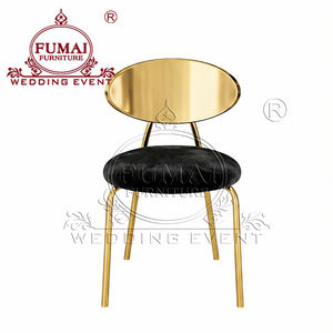 Chaise de mariage de partie nuptiale d'acier inoxydable d'or de meubles d'événement - Product Image 5