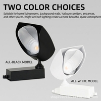 Projecteur LED COB polarisé grand angle anti-éblouissement pour rail, idéal pour l'éclairage d'ambiance des magasins de vêtements et des galeries