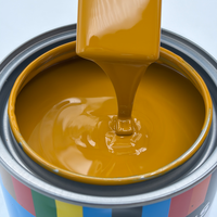 Peinture automobile 2K Topcoat Jaune boue Brillant séchage rapide Résistante aux UV pour réparation de carrosserie automobile