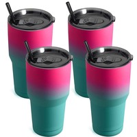 Mug de voyage isotherme en acier inoxydable à double paroi de 30 oz pour le camping, vente en gros de tasses personnalisées en vrac