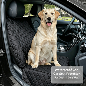 Lot de 2 housses de siège auto pour chien, housses de siège auto imperméables, housses de siège auto pour animaux de compagnie, protection de siège auto pour siège avant, durable - Product Image 6