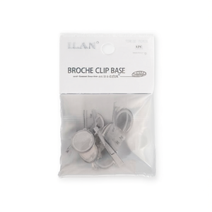 Clip per broche Ilan con base da 3 mm, 4 pezzi, bianco K - Product Image 1