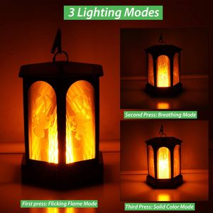 ไฟสวนโซลาร์ LED 96 ดวง รูปทรงเปลวไฟ กันน้ำ IP65 ชาร์จไฟได้ ใช้ตกแต่งภายนอกอาคารและสำหรับตั้งแคมป์ - Product Image 3