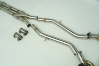 Échappement Catback Z Pipe pour BMW G8X (G80 M3, G82/G83 M4) et G87 M2 avec tuyaux d'échappement à longueur égale et embouts en fibre de carbone