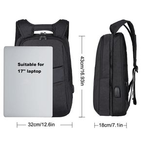 Tùy Chỉnh Người Đàn Ông Của Máy Tính Xách Tay Ba Lô Với USB Tính Năng Chống Trộm Oxford Chất Liệu Mô Hình Hình Học Polyester Lót Cho Kinh Doanh Du Lịch - Product Image 5