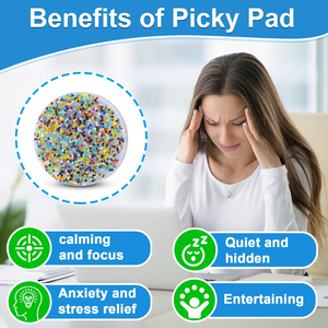 Almohadillas de Silicona Reutilizables para Aliviar la Ansiedad y el Estrés, Juguetes Sensoriales Extraíbles para TDAH - Product Image 3
