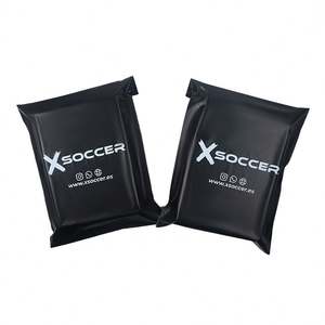 Custom Black Biodegradable Durable Waterproof Poly Shipping Mailer <b>Bag</b> with White Logo for Express Postage Packaging - Product Image 2